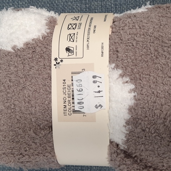 Socks Sox Sock Fuzzy Soft Slipper Thick Warm Cozy Unisex Hearts Love Fun Heart - Picture 3 of 3